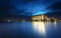 Iron mosque Putrajaya at blue hour Royalty Free Stock Photo