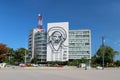 Iron mural of Fidel Catro's face