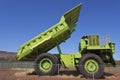 Iron ore Earth Hauler Hydraulic Mining Truck in Western Australia Royalty Free Stock Photo