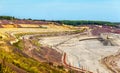 Iron ore mining in Mikhailovsky field within Kursk Magnetic Anom Royalty Free Stock Photo