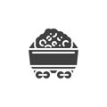 Iron ore mining vector icon Royalty Free Stock Photo