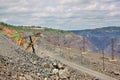 Iron ore opencast mining Royalty Free Stock Photo