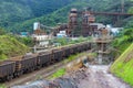 Iron ore train, loading Royalty Free Stock Photo
