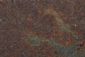 Iron oxide rust solid full frame background image. Royalty Free Stock Photo