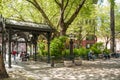 Iron Pergola on Pioneer Square, Seattle, WA