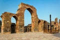 The Iron Pillar in the Qutb complex, Delhi, India Royalty Free Stock Photo