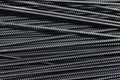Iron reinforcement rods in the background Royalty Free Stock Photo