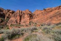 Iron Rich Mountains in the Desert near Saint George, Utah