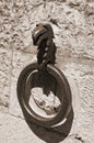Iron ring wall. Royalty Free Stock Photo
