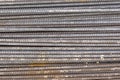 Iron rod at the construction site Royalty Free Stock Photo