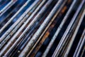 Iron rods. Abstract background. Grunge metal texture Royalty Free Stock Photo