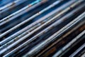 Iron rods. Abstract background. Grunge metal texture Royalty Free Stock Photo