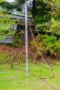 Iron rope jungle gym Royalty Free Stock Photo