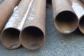 Iron rusty pipes Royalty Free Stock Photo