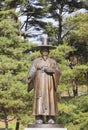 Iron Statue Of Confucian Officer. Middle Ages Asia