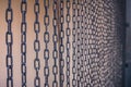 Iron steel strength chains Royalty Free Stock Photo