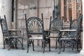 Iron street furniture in Batumi Georgia