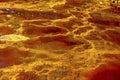 Iron Sulfate Patterns in the Waters of Rio Tinto Royalty Free Stock Photo