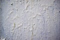 The iron surface is painted with white paint with cracks Royalty Free Stock Photo