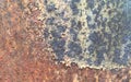 Iron surface rust. Rusty metal sheet, old grunge metal texture use for background, industrial texture for abstract Background Royalty Free Stock Photo