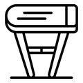 Iron table icon outline vector. Home electric