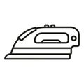 Iron tailor icon outline vector. Accessories work equipment