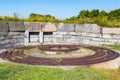 Iron Tracks for 15-Inch Rodman Gun at Fort Monroe Royalty Free Stock Photo