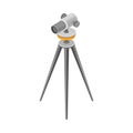 Iron Tripod as Geology Instrument for Measurement and Research Vector Illustration