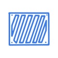 Iron ventilation grill line vector doodle simple icon Royalty Free Stock Photo