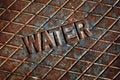 Iron Water Cover Man Hole Rusty Royalty Free Stock Photo