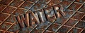 Iron Water Cover Man Hole Rusty Royalty Free Stock Photo