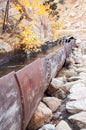 Iron water flume