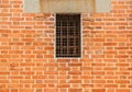 Iron Window on brick wall Royalty Free Stock Photo