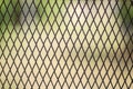 Iron wire fence. Fence grilles rust texture background. Fence Steel Background