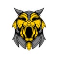 Iron wolf logo design