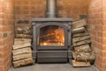 Wood Burning Stove Royalty Free Stock Photo