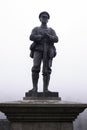 IRONBRID, UNITED KINGDOM - Feb 24, 2019: Soldier of the Great War in IronBridge Royalty Free Stock Photo