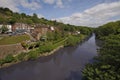 Ironbridge and the river Severn Royalty Free Stock Photo