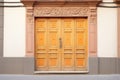 ironclad spanish wooden door with ornate detail