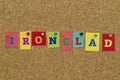 Ironclad word written on colorful notes