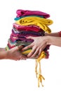 Ironed clothes Royalty Free Stock Photo