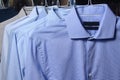 Ironed shirt at the dry cleaners Royalty Free Stock Photo