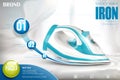 Ironing advertisement design