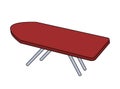 Ironing board clip art illustration vector isolated