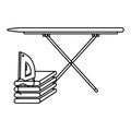 ironing board laundry service Royalty Free Stock Photo