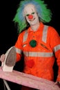 Ironing clown