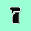 Ironing machine sticker style icon. Simple thin line, outline, glyph, flat vector of wash icons for ui and ux, website or mobile