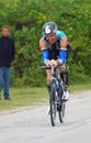 Ironman 2012 triathlete cycling Royalty Free Stock Photo