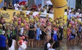 Ironman Philippines swimming race start Royalty Free Stock Photo