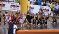 Ironman Philippines swimming race start Royalty Free Stock Photo